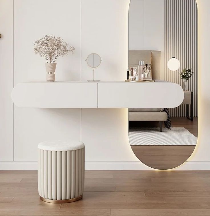 Bàn Trang Điểm Treo Tường – Xu Hướng Nội Thất Cho Phòng Nhỏ 1 Ban-Trang-Diem-Treo-Tuong